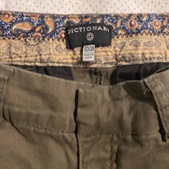 Dictionary Eva Straight Leg Pant size 12 Olive - Picture 3 of 6